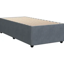 Lits & Accessoires-vidaXL Cadre de lit sans matelas 80x200 cm velours Gris foncé