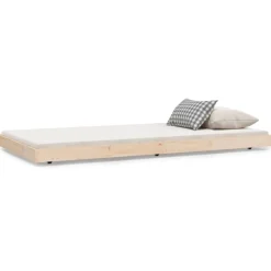 vidaXL Cadre de lit sans matelas 100x200 cm bois massif de pin