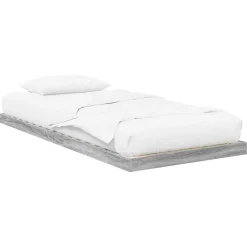 vidaXL Cadre de lit surélevé Sonoma 75 x 190 cm Bois d'ingénierie