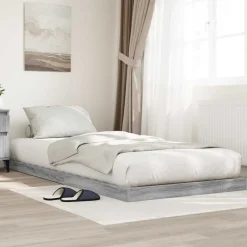 vidaXL Cadre de lit surélevé Sonoma 75 x 190 cm Bois d'ingénierie