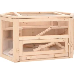 Articles Pour Animaux De Compagnie-vidaXL Cage à hamster 80x40x43 cm bois massif de sapin