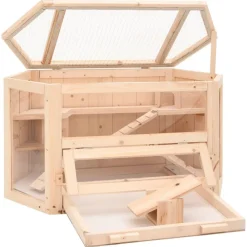 Articles Pour Animaux De Compagnie-vidaXL Cage à hamster 80x40x43 cm bois massif de sapin