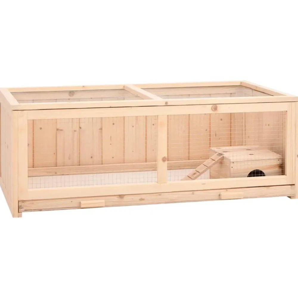 Articles Pour Animaux De Compagnie-vidaXL Cage à hamster 104x52x38 cm bois massif de sapin