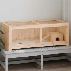 Articles Pour Animaux De Compagnie-vidaXL Cage à hamster 104x52x38 cm bois massif de sapin