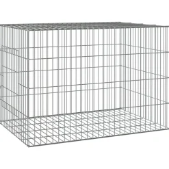 Articles Pour Animaux De Compagnie-vidaXL Cage à lapin 78x54x54 cm Fer galvanisé