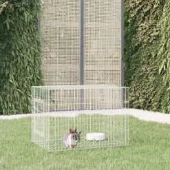 Articles Pour Animaux De Compagnie-vidaXL Cage à lapin 78x54x54 cm Fer galvanisé
