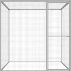 vidaXL Cage pour chat 1,5x1,5x1,5 m Acier galvanisé
