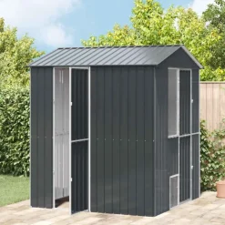 vidaXL Cage pour oiseaux Anthracite 215 x 210 x 247 cm Acier galvanisé