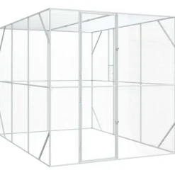 vidaXL Cage pour oiseaux Anthracite 210 x 304 x 213 cm Acier galvanisé