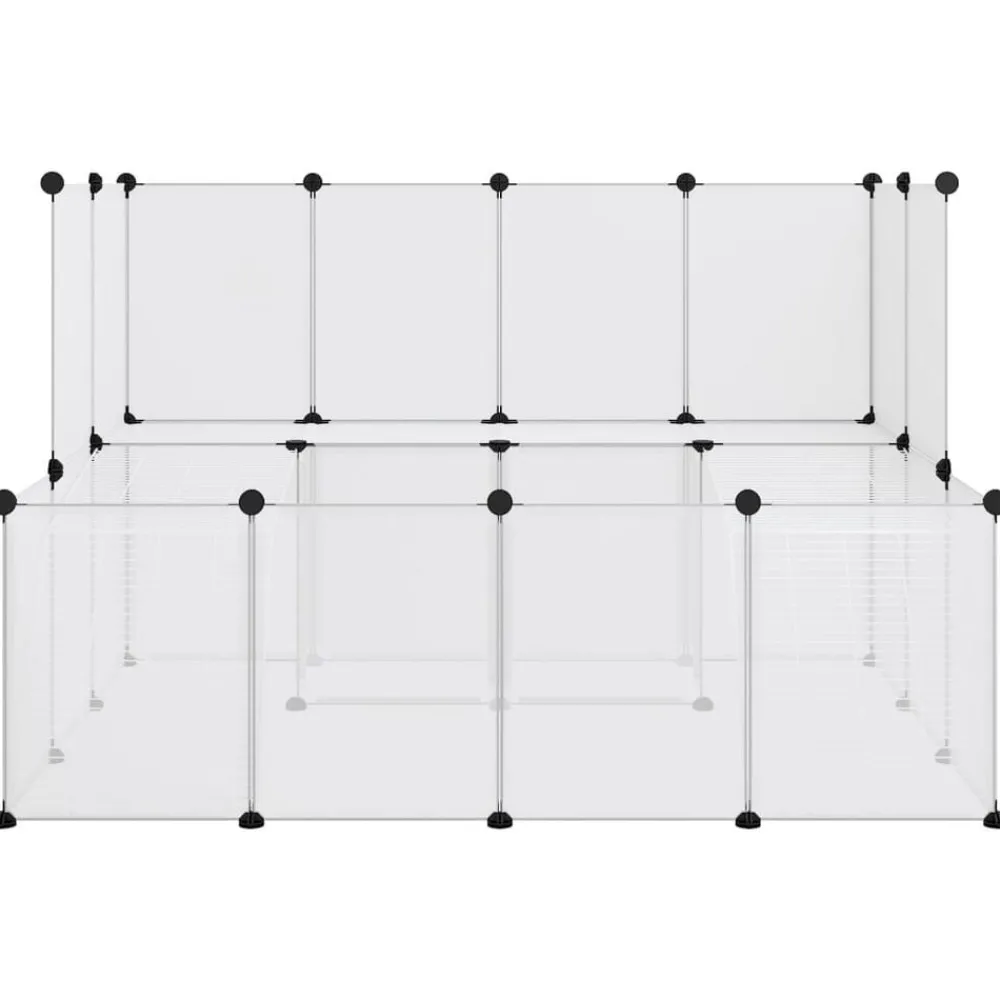 vidaXL Cage pour petits animaux 143x107x93 cm PP et Acier