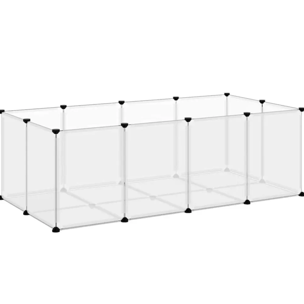 Articles Pour Animaux De Compagnie-vidaXL Cage pour petits animaux 144x74x46,5 cm PP et Acier Transparent