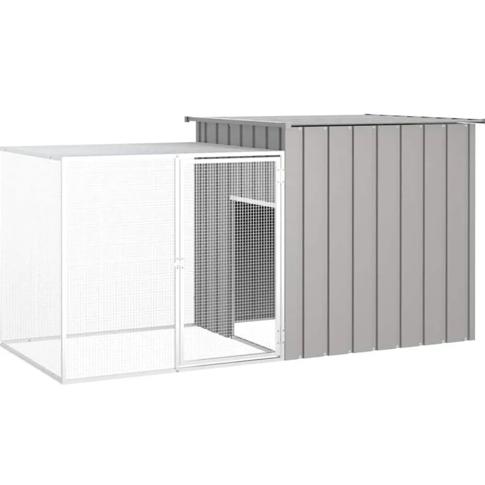 vidaXL Cage pour poules 200x91x100 cm Acier galvanisé