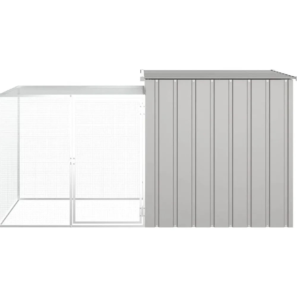vidaXL Cage pour poules 200x91x100 cm Acier galvanisé