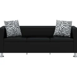 vidaXL Canapé à 3 places cuir artificiel
