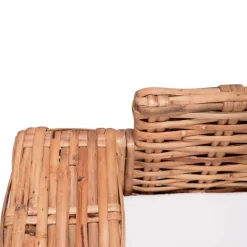 Mobilier De Jardin-vidaXL Canapé à 3 places de jardin Rotin naturel