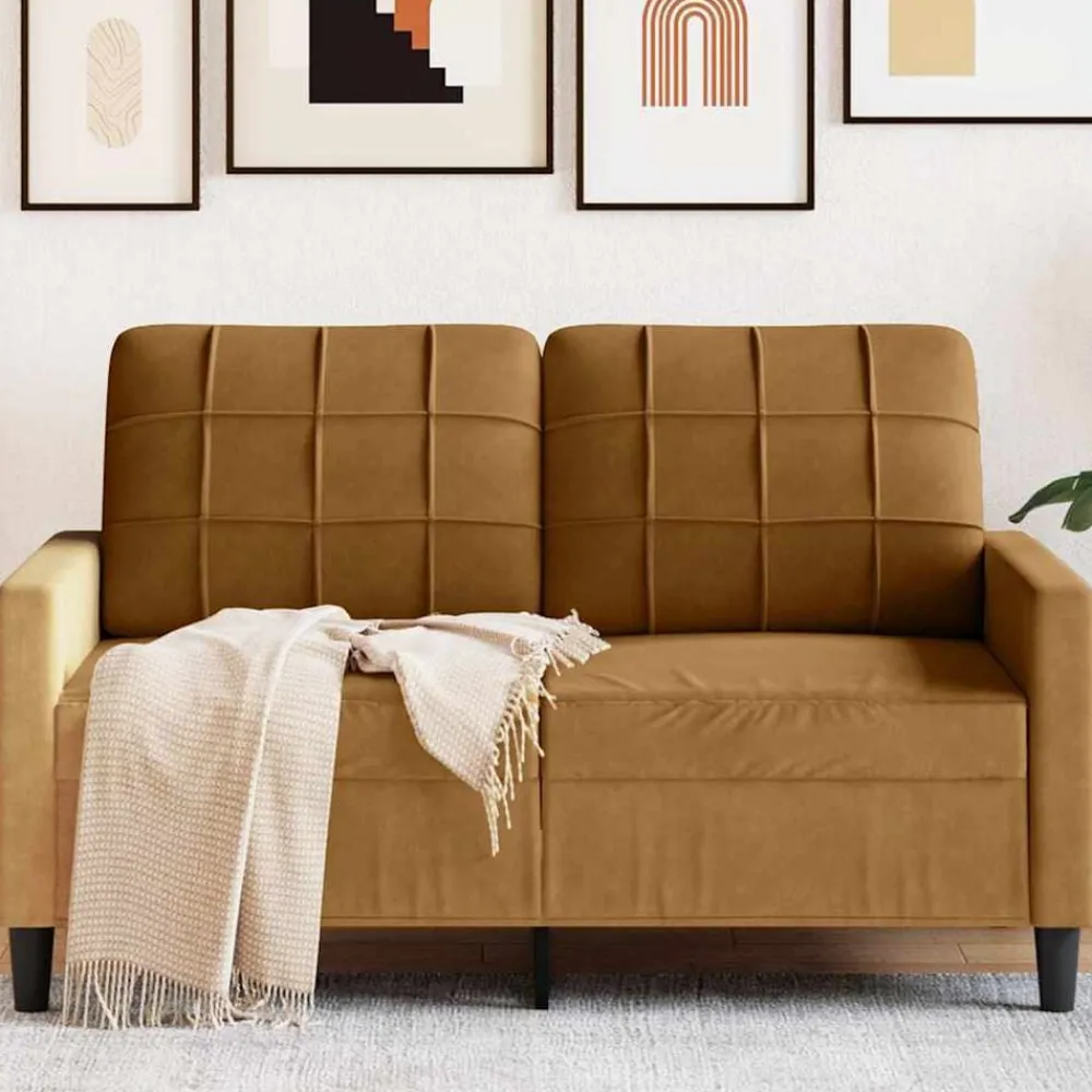 vidaXL Canapé à 2 places 120 cm Velours