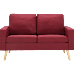 vidaXL Canapé à 2 places Tissu