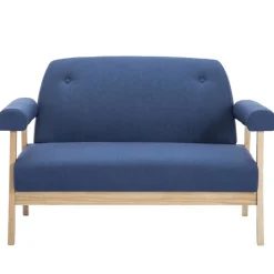vidaXL Canapé à 2 places Tissu