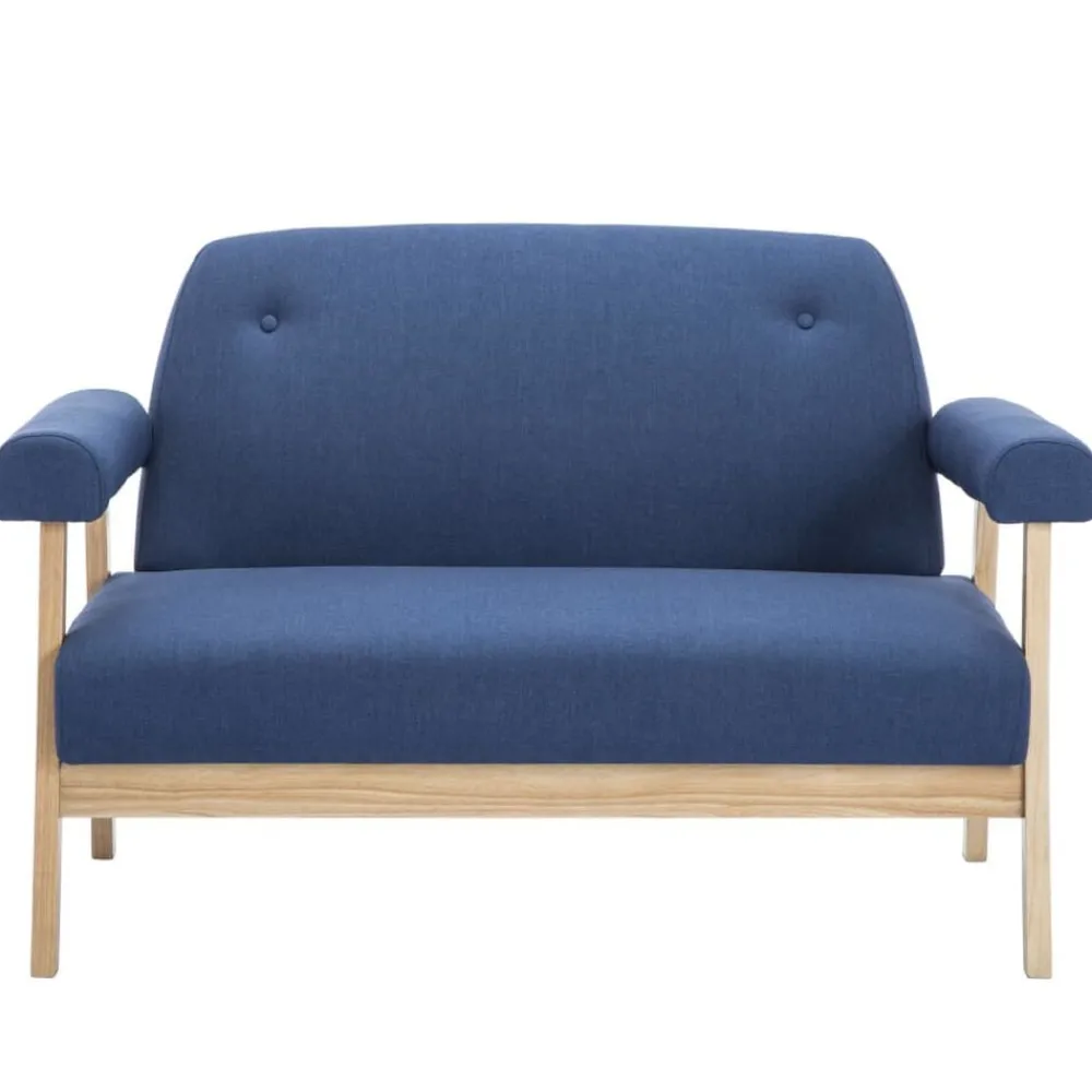vidaXL Canapé à 2 places Tissu