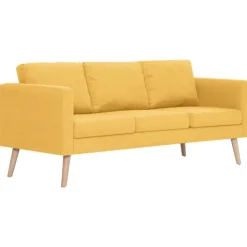 vidaXL Canapé à 3 places Tissu