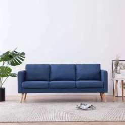 vidaXL Canapé à 3 places Tissu