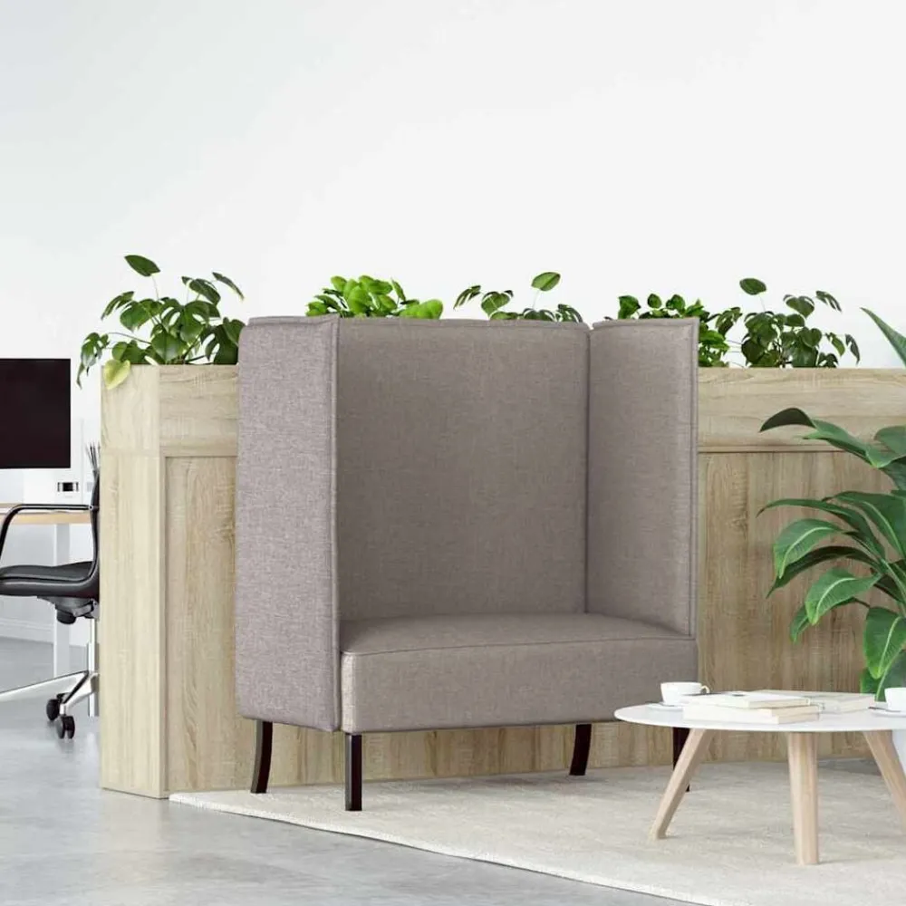 vidaXL Canapé à Haut Dossier 101cm tissu