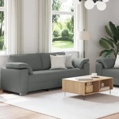 vidaXL Canapé 2 pcs 219 x 80 x 82 cm tissu