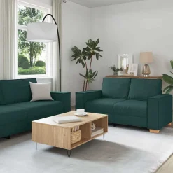 vidaXL Canapé 3 pcs 220 x 80 x 84 cm Tissu en lin mélangé