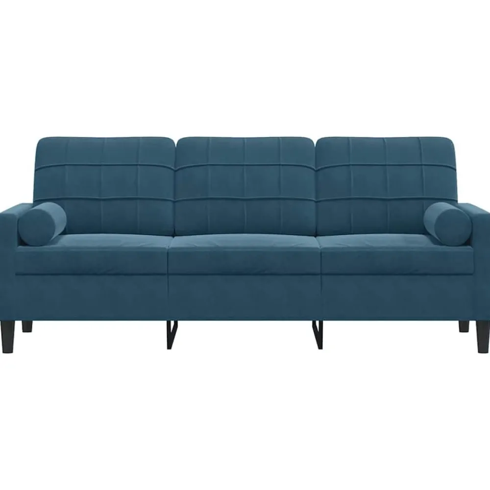 vidaXL Canapé 3 places avec oreillers décoratifs 180 cm velours