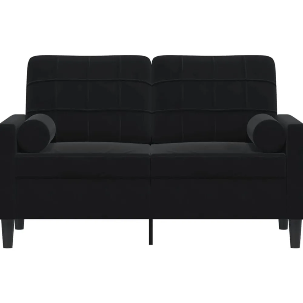 vidaXL Canapé 2 places avec oreillers décoratifs 120 cm velours