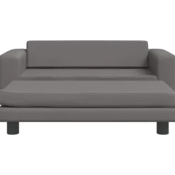 Mobilier Pour Bébés & Tout-Petits-vidaXL Canapé avec repose-pied pour enfants gis 100x50x30cm similicuir Gris