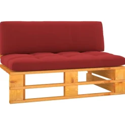 Mobilier De Jardin-vidaXL Canapé central palette de jardin marron miel bois pin imprégné Rouge