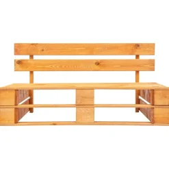 Mobilier De Jardin-vidaXL Canapé central palette de jardin marron miel bois pin imprégné Rouge