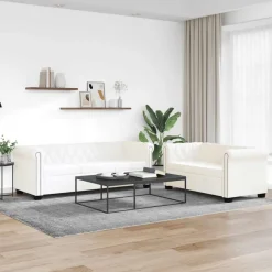 vidaXL Canapé Chesterfield à 2 places et à 3 places