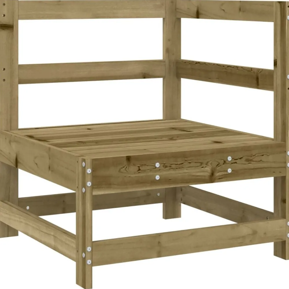 Mobilier De Jardin-vidaXL Canapé d'angle de jardin Bois de pin imprégné