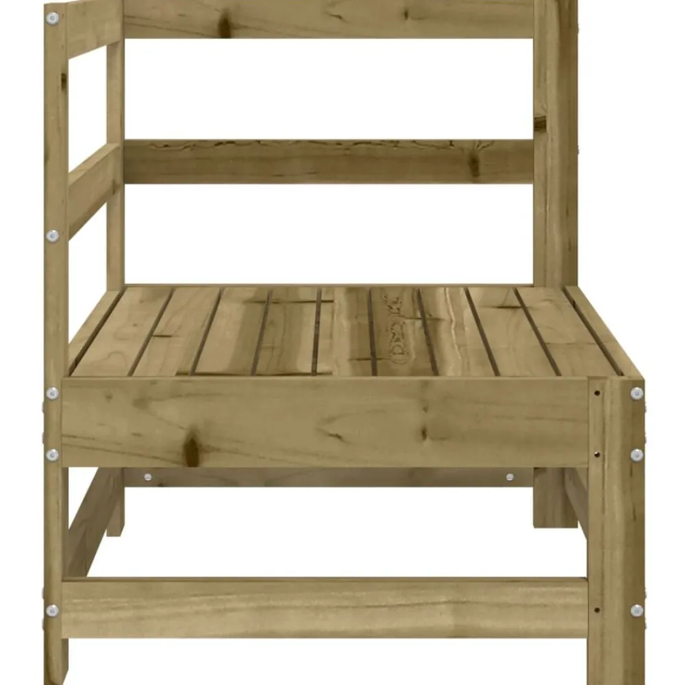 Mobilier De Jardin-vidaXL Canapé d'angle de jardin Bois de pin imprégné