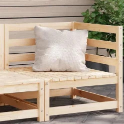 Mobilier De Jardin-vidaXL Canapé d'angle de jardin 70x70x67 cm bois de pin massif Pin naturel