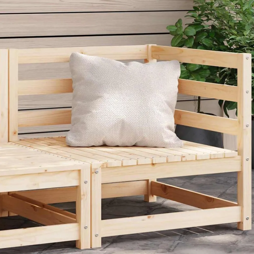 Mobilier De Jardin-vidaXL Canapé d'angle de jardin 70x70x67 cm bois de pin massif Pin naturel