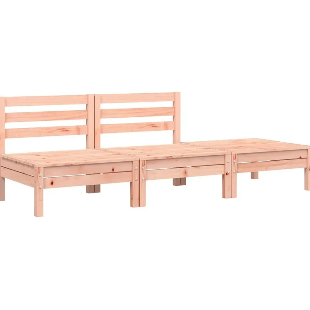 Mobilier De Jardin-vidaXL Canapé de jardin 3 places bois massif de douglas Douglas naturel