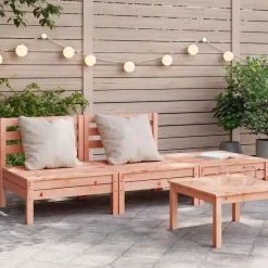 Mobilier De Jardin-vidaXL Canapé de jardin 3 places bois massif de douglas Douglas naturel