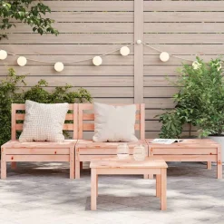 Mobilier De Jardin-vidaXL Canapé de jardin 3 places bois massif de douglas Douglas naturel