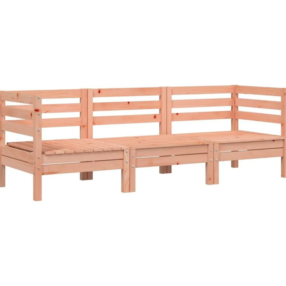 Mobilier De Jardin-vidaXL Canapé de jardin 3 places bois massif de douglas Douglas naturel