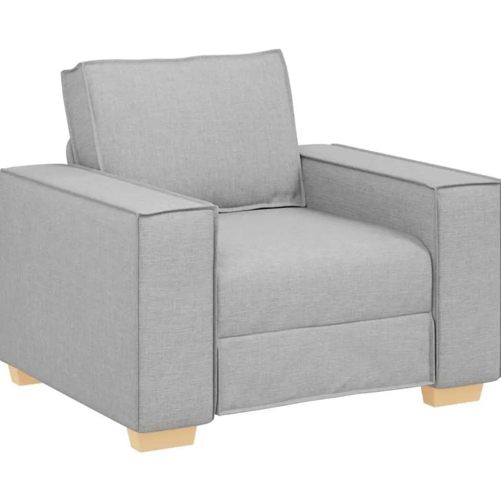 Canapés-vidaXL Canapé Fauteuil 100x78x84 cm Tissu Gris nuage