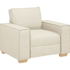 vidaXL Canapé Fauteuil Lin 100x78x84 cm