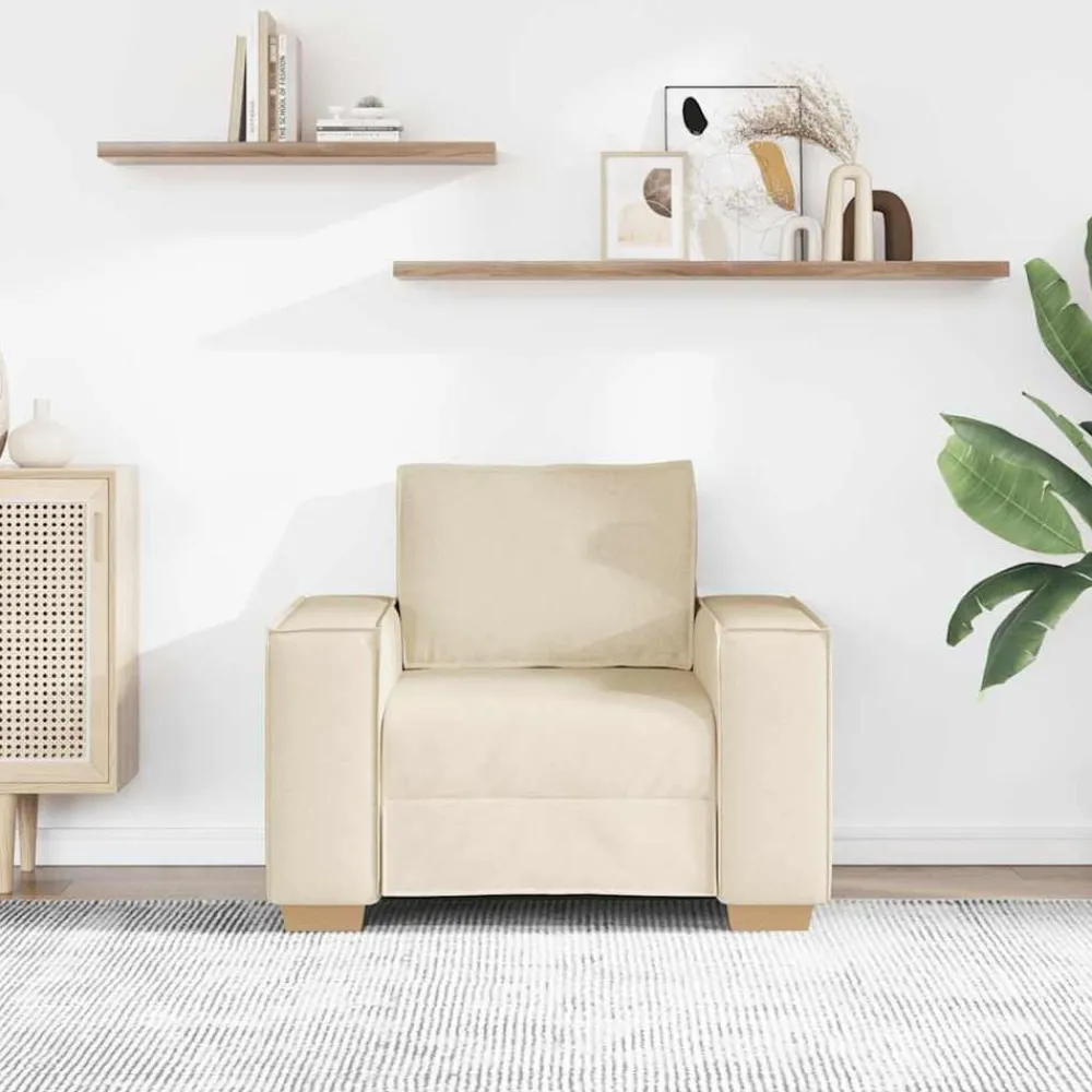 vidaXL Canapé Fauteuil Lin 100x78x84 cm