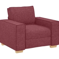vidaXL Canapé Fauteuil Rouge Vin 100x78x84 cm Tissu