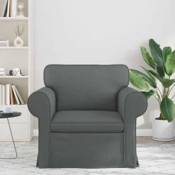 Accessoires Pour Canapés|Canapés-vidaXL Canapé 95 x 82 x 80 cm tissu Gris foncé