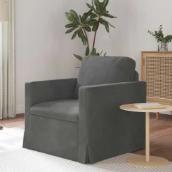 Accessoires Pour Canapés|Canapés-vidaXL Canapé 78 x 78 x 80 cm Velours Gris foncé