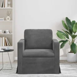 Accessoires Pour Canapés|Canapés-vidaXL Canapé 78 x 78 x 80 cm Velours Gris foncé