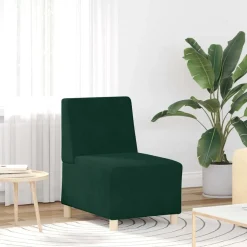 vidaXL Canapé modulaire sans accoudoirs 55 cm Velours